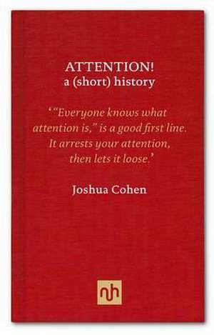 Attention! de Joshua Cohen