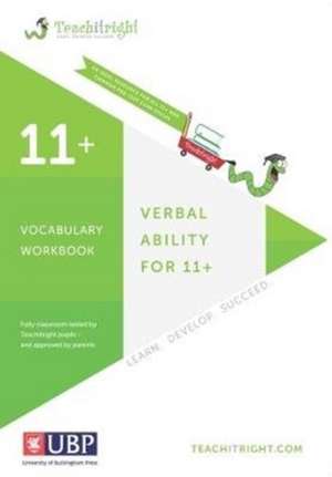 Verbal Ability for 11 +: Vocabulary Tests Workbook (Teachitr