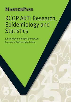 RCGP AKT: Research, Epidemiology and Statistics de Julian Hick