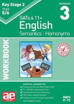 KS2 Semantics Year 5/6 Workbook 3 - Homonyms de Dr Stephen C Curran