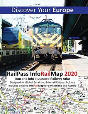 RailPass InfoRailMap 2020 - Discover Your Europe: Discover Europe with Icon and Info illustrated Railway Atlas Specifically designed for Global Interr de Caty Ross