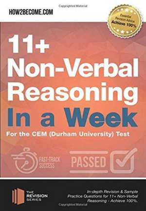 11+ Non-Verbal Reasoning in a Week de How2become