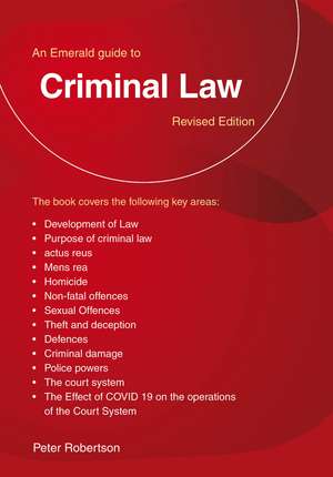 Criminal Law de Peter Robertson