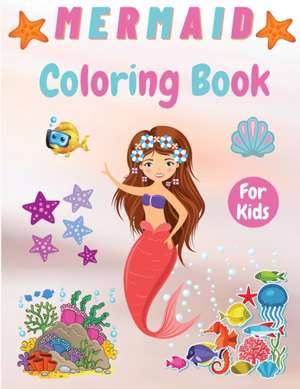 Mermaid Coloring Book For Kids de Manlio Venezia