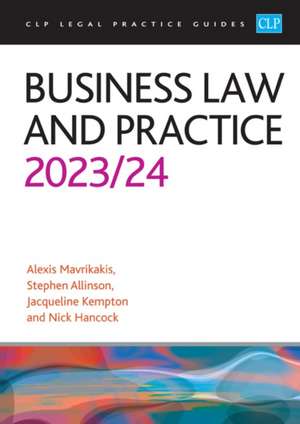 Business Law and Practice 2023/2024 de Mavrikakis