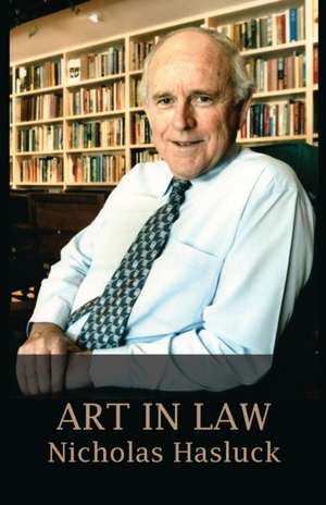 ART IN LAW de Nicholas Hasluck