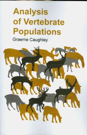 Analysis of Vertebrate Population de Graeme Caughley