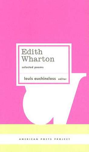 Edith Wharton: Selected Poems de Edith Wharton