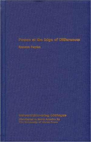 Poems at the Edge of Differences de Renate Papke