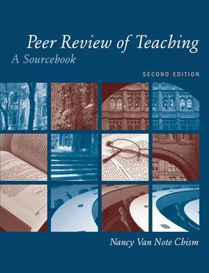 Peer Review of Teaching – A Sourcebook 2e de NVN Chism