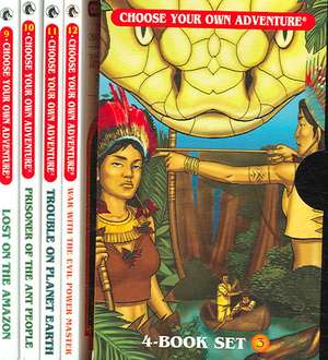 Box Set #4-3 Choose Your Own Adventure Books 9-12: Lost on the Amazon, Prisoner of the Ant People, Trouble on Planet Earth, War w de R.A. Montgomery