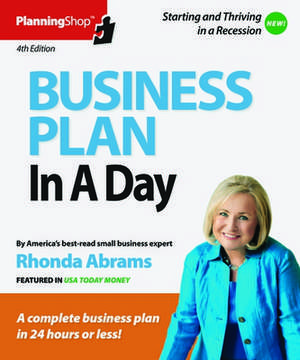 Business Plan in a Day de Rhonda Abrams