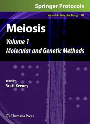 Meiosis: Volume 1, Molecular and Genetic Methods de Scott Keeney