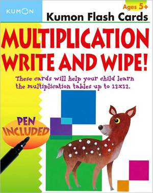 Multiplication Flashcards Write & Wipe de Eno Sarris