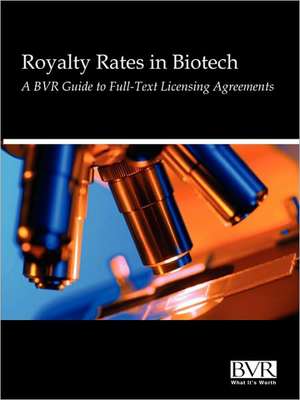 Reasonable Royalty Rates in Biotech de Valuation Business Valuation Resources