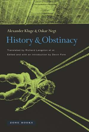 History and Obstinacy de Alexander Kluge