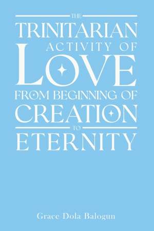 The Trinitarian Activity Of Love From Beginning Of Creation To Eternity de Grace Dola Balogun