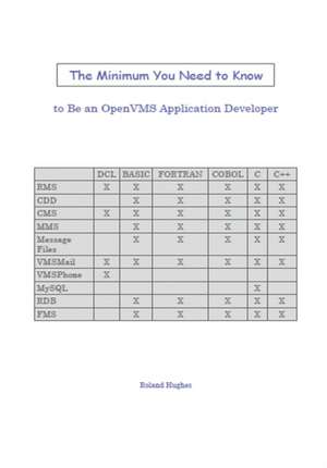The Minimum You Need to Know to Be an OpenVMS Application Developer de Roland Hughes