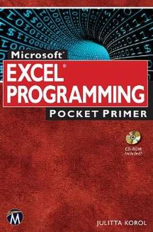 Microsoft Excel Programming Pocket Primer de Julitta Korol