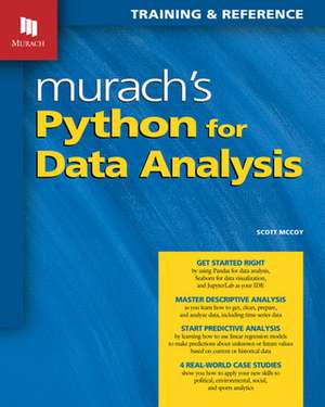 Murach's Python for Data Analysis de Scott McCoy