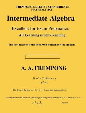 Intermediate Algebra de A. A. Frempong