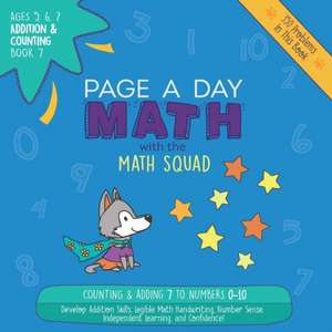 Page A Day Math Addition & Counting Book 7 de Janice Auerbach