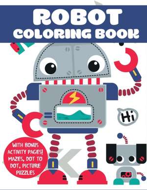 Robot Coloring Book de Blue Wave Press