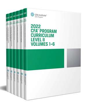 2022 CFA Program Curriculum Level II Box Set de CFA Institute