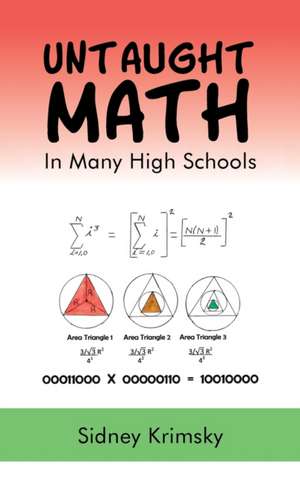 Untaught Math de Sidney Krimsky