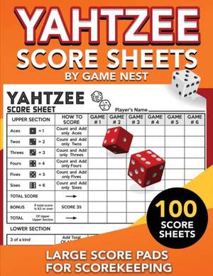 Yahtzee Score Sheets de Game Nest