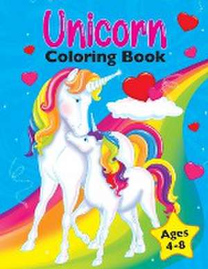 Unicorn Coloring Book: For Kids Ages 4-8 de Golden Age Press