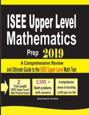 ISEE Upper Level Mathematics Prep 2019 de Reza Nazari