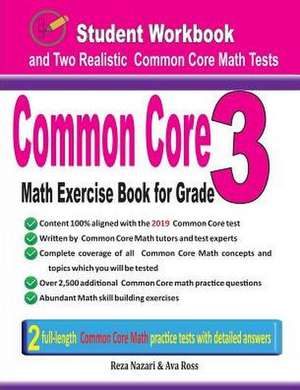 Common Core Math Exercise Book for Grade 3 de Reza Nazari