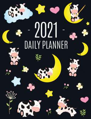 Cow Planner 2021 de Happy Oak Tree Journals