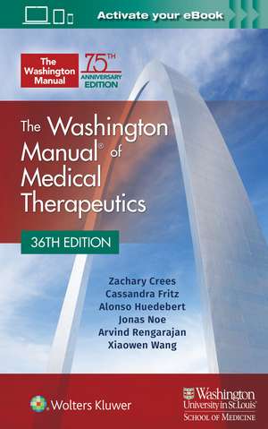 Washington Manual of Medical Therapeutics Spiral de Dr. Zachary Crees MD