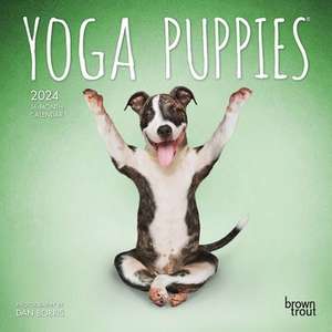 Yoga Puppies 2024 Mini 7x7 de Browntrout