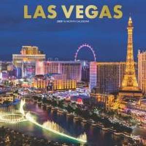 Las Vegas 2025 12 X 24 Inch Monthly Square Wall Calendar Foil Stamped Cover Plastic-Free de Browntrout