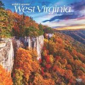 West Virginia Wild & Scenic 2025 12 X 24 Inch Monthly Square Wall Calendar Plastic-Free de Browntrout