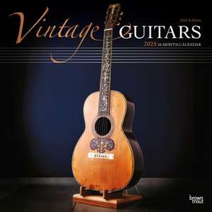 Browntrout: Vintage Guitars 2025 12 X 24 Inch Monthly Square