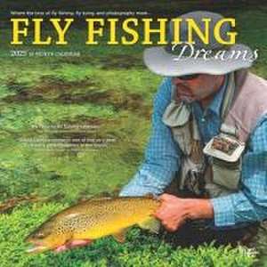 Fly Fishing Dreams Official 2025 12 X 24 Inch Monthly Square Wall Calendar Plastic-Free de Browntrout