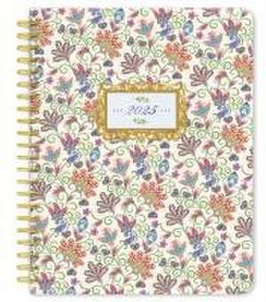 Tuscan Delight 2025 6 X 7.75 Inch Weekly Desk Planner Foil Stamped Cover de Browntrout