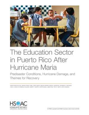 EDUCATION SECTOR IN PUERTO RICPB de Terry Marsh