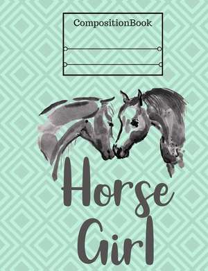 Horse Girl Composition Book - Graph Paper, 5x5 Grid de Creations, Rengaw