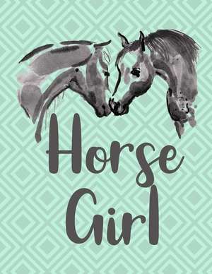 Horse Girl Notebook - Graph Paper, 5x5 Grid de Creations, Rengaw