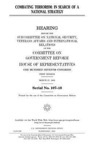 Combating Terrorism de United States Congress