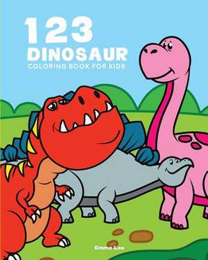 123 Dinosaur Coloring Book de Emma Lee