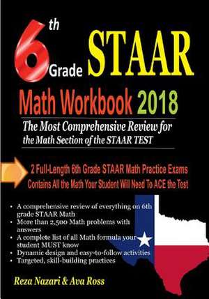 6th Grade Staar Math Workbook 2018 de Reza Nazari