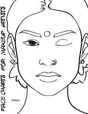 Face Charts for Makeup Artists Sarah de Blake Anderson