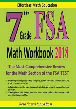 7th Grade FSA Math Workbook 2018 de Reza Nazari