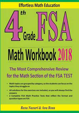 4th Grade FSA Math Workbook 2018 de Reza Nazari